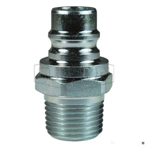 3/4 V PLUG, 3/4 M-NPTF STEEL, UNVALVED